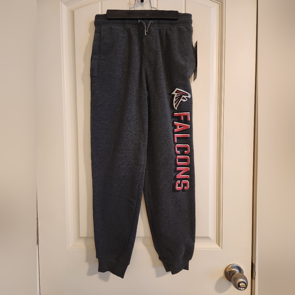 NWT Authentic Boys Size 10-12 Atlanta Falcons Joggers